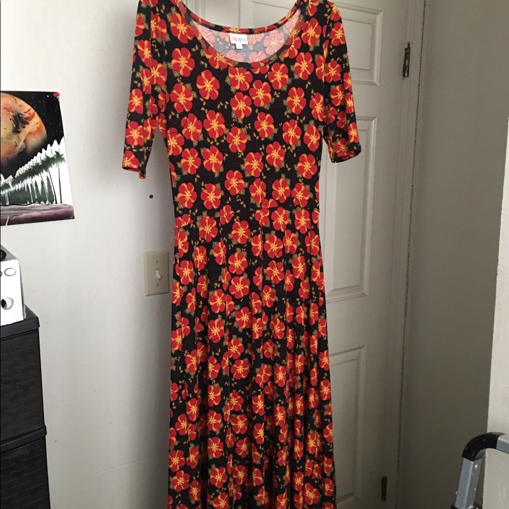 Medium Floral Lularoe Ana Maxi Dress